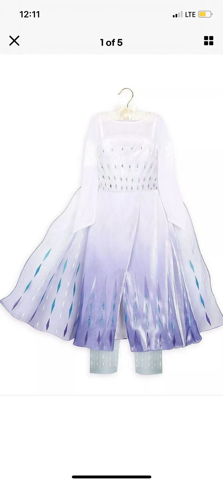 New Collection Frozen Elsa Dress