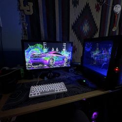 Pc With Keyboard And Mouse 