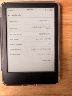 Kindle Basic (11th generation) 2024 release