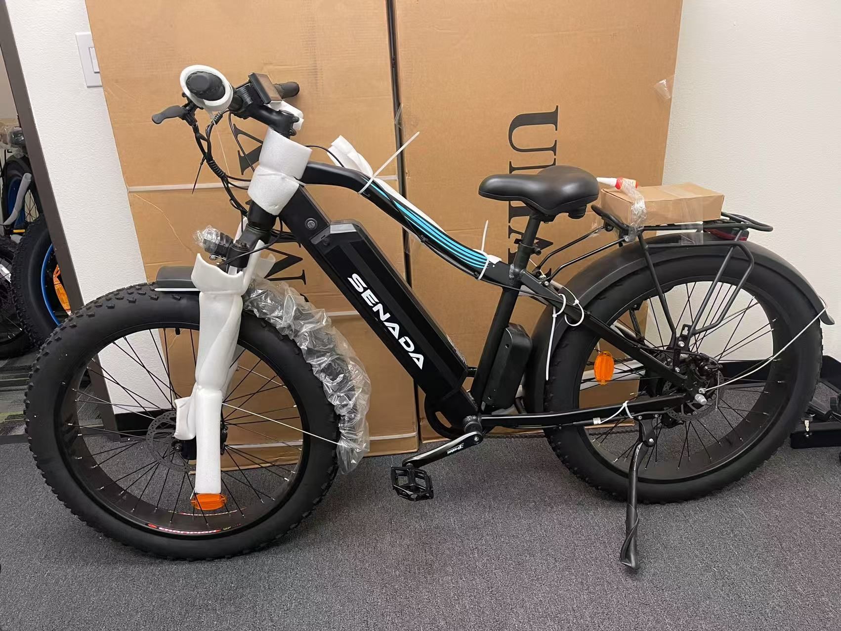 0566 SENADA Electric Bike for Adults, 26"x 4" Fat Tire Ebikes, 720W Motor Electric Mountain Bicycle 48V 17.5Ah Removable Battery & 21-Speed