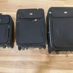 Luggage Set 3 Piece Pierre Cardin