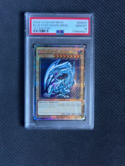 Yugioh Cards PSA 10 Blue-Eyes White Dragon Quarter Century
