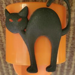 Yankee Candle Wall Plug in Like New Halloween Black Cat