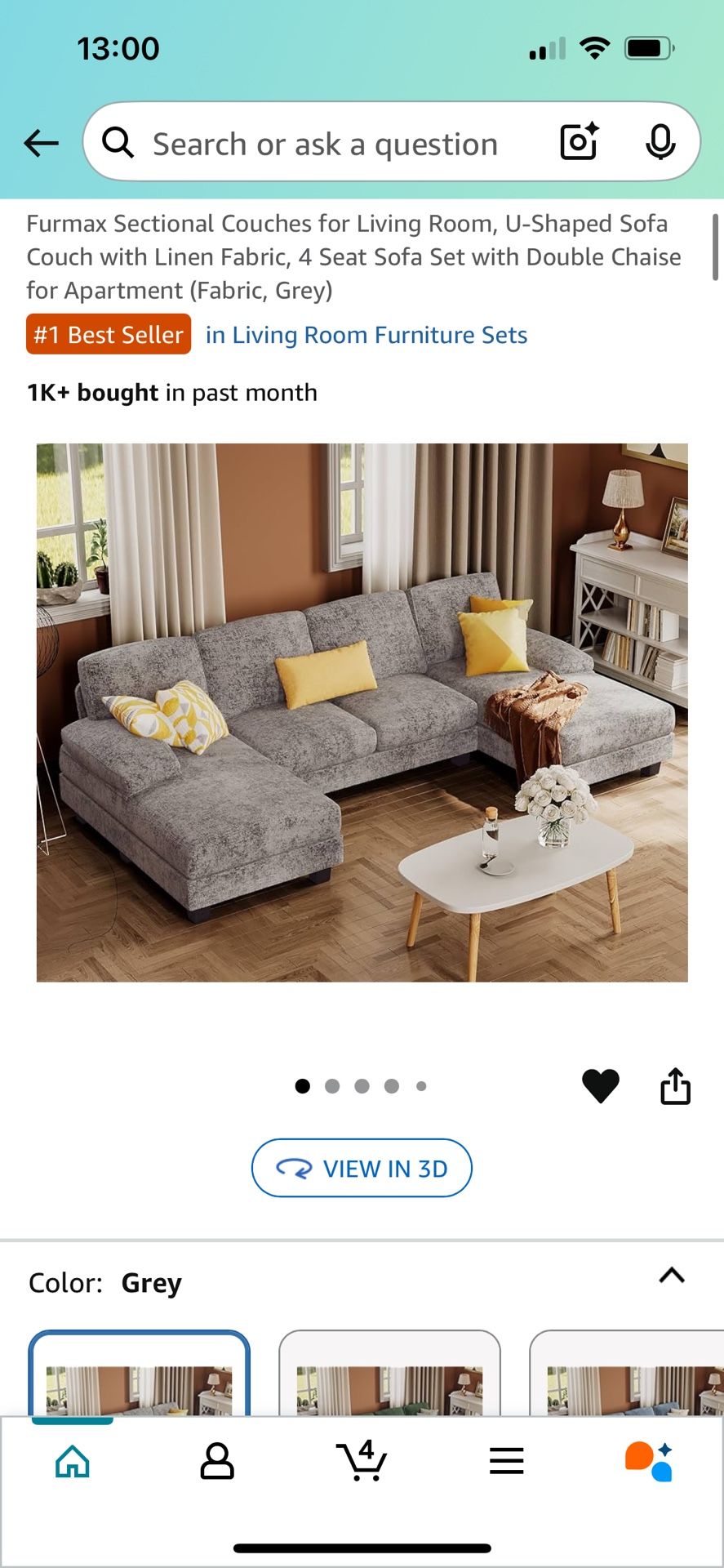 Amazon U Shaped Sofa
