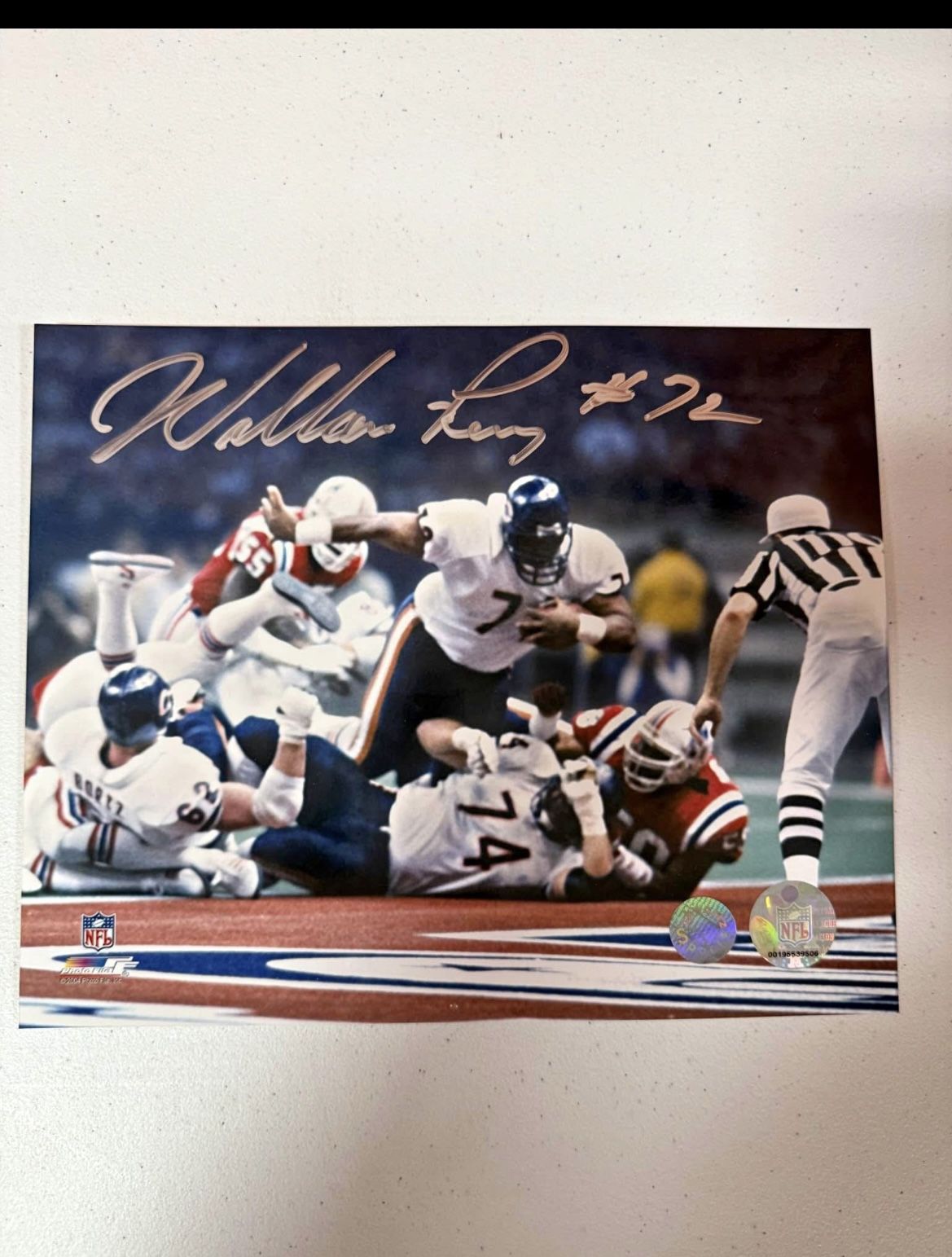 William Perry Bears Autographed Signed 8x10 Photo Beckett Hologram