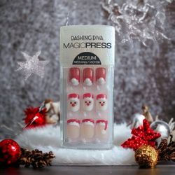 Dashing Diva Sweet Santa Medium Press-On Nails