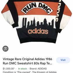 Vintage Adidas X Run DMC Sweater 
