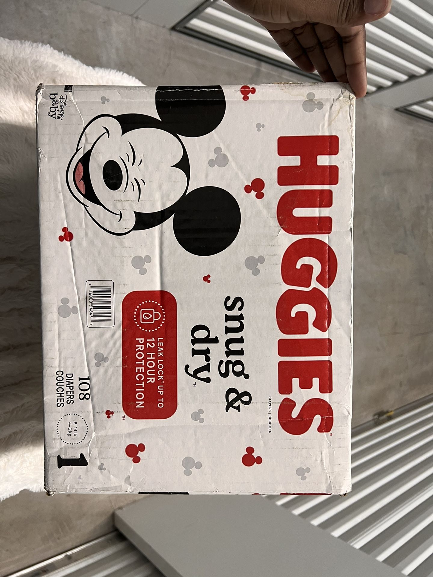 Huggies Snug&Dry -Size 1 108 Count