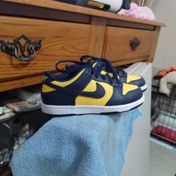Blue Yellow Nikes 