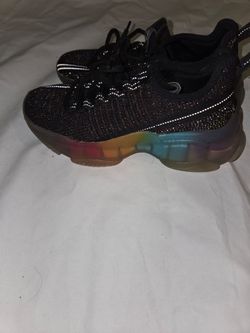 Black Glitter Sneakers