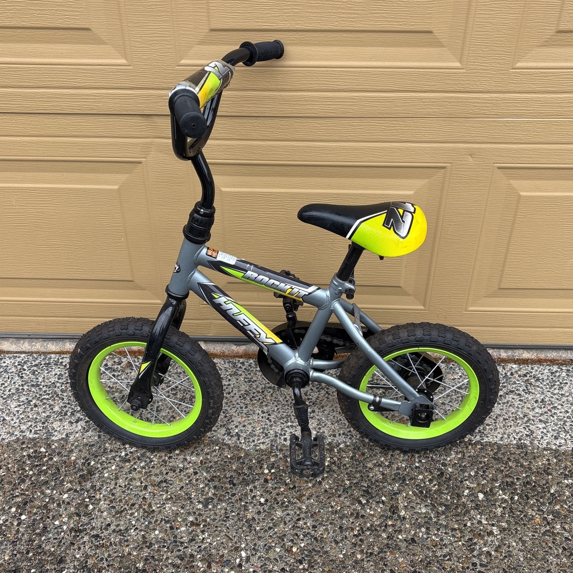 Bike Bicycle Kids Todler Huffy Rock It 12