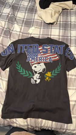 Snoopy American Flag Graphic T-Shirt
