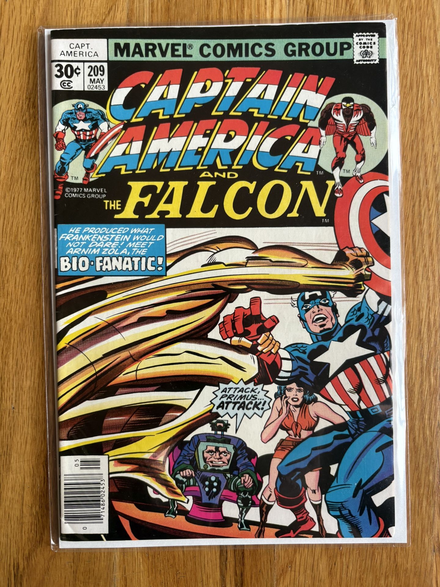 Comic JACK KIRBY CAPTAIN AMERICA 209