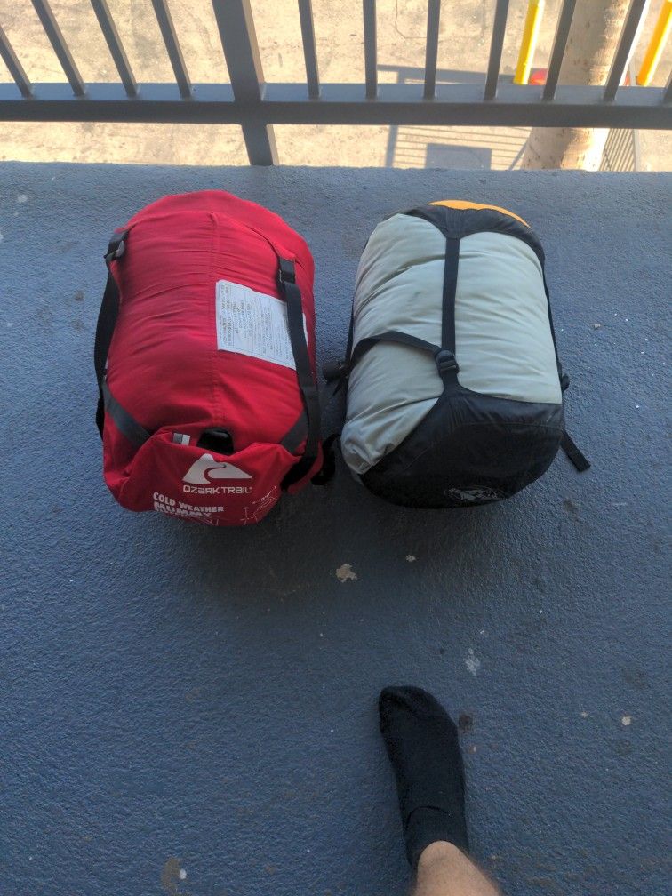 Two Cold Weather Sleeping Bags