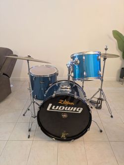 Ludwig 4-Piece Drum Set with Cymbals and Hardware