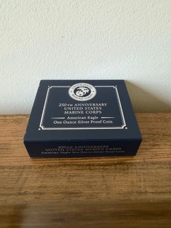 250th Anniversary Marine Corps American Eagle One Ounce Silver Proof Coin