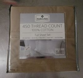 Member's Mark 450 Thread Count Full Sheet Set