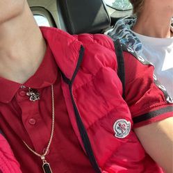 Moncler Vest (Red) open to trades