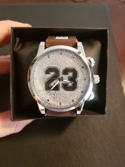 Iced out jordan watch