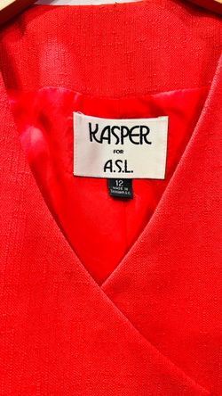 Kasper for A.S.L. Red Blazer Size 12