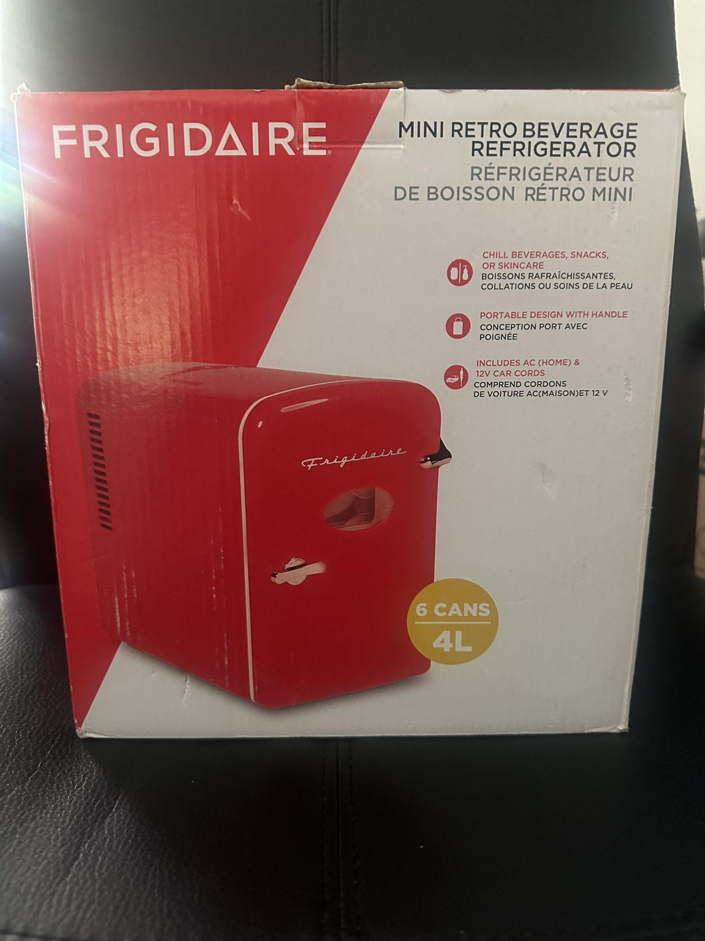 Frigidaire Mini Personal Fridge, Red