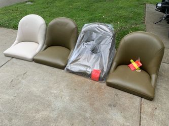 NEW Maria Yee Leather Lounge Chair Seats