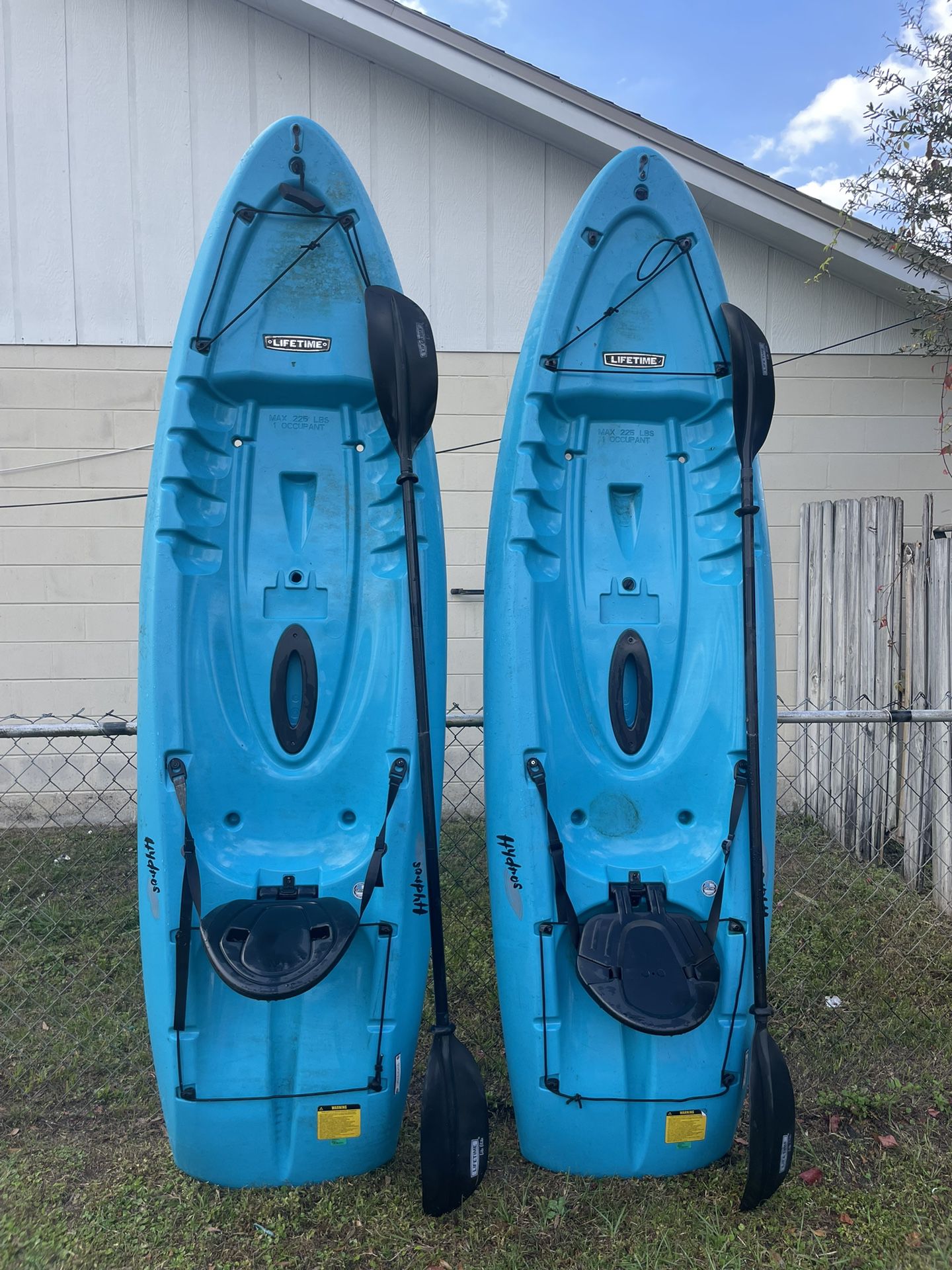 2-kayaks  With Paddles 