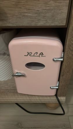 RCA Pink Retro Mini Fridge