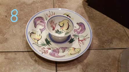 Dolphin Chip And Dip Platter