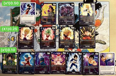 Dragonq Ball Fusion World Dual Evolution FB09 Loose Cards Blue Deck