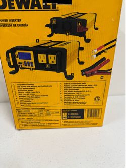 DEWALT 1000-Watt Portable Car Power Inverter with Triple USB Ports