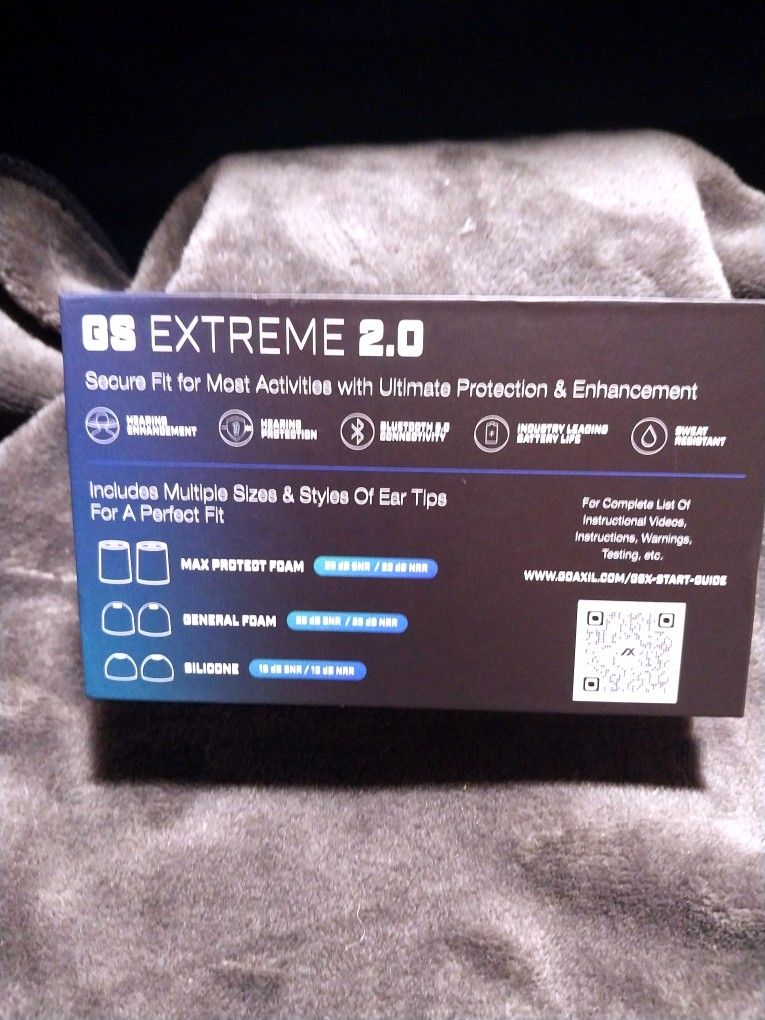 Axil G S EXTREME 2.0 TACTICAL WIRELESS HEARING ENHANCEMENT BLUETOOTH AUDIO