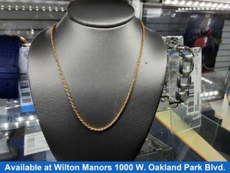 Rope Chain - Yellow Gold 10k (.417) 1.4 grams 22 inch