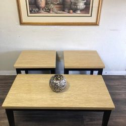 Ashley Furniture Coffee Table With 2 End / Side Tables Set 