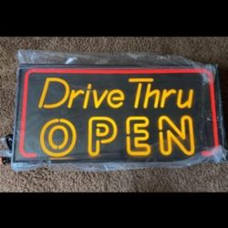 Electric Drive Thru Open Sign 