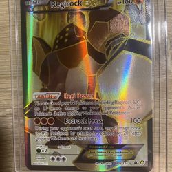 TCG Regirock-EX (43a/124) full art card