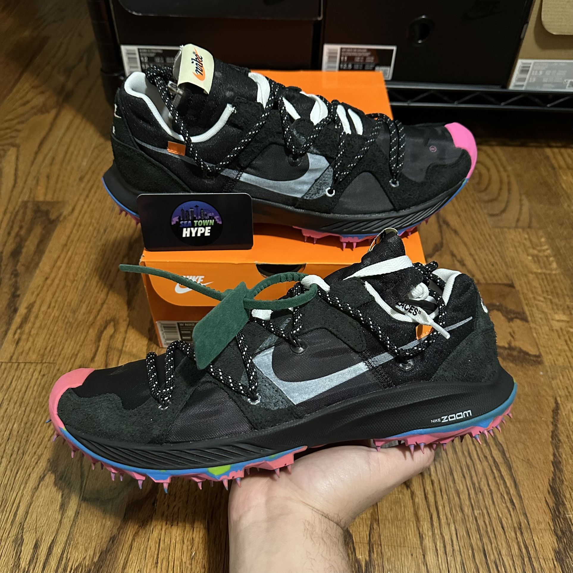 Nike Zoom Terra Kiger 5 Off-White ‘Black’ Size 11M/12.5W Brand New