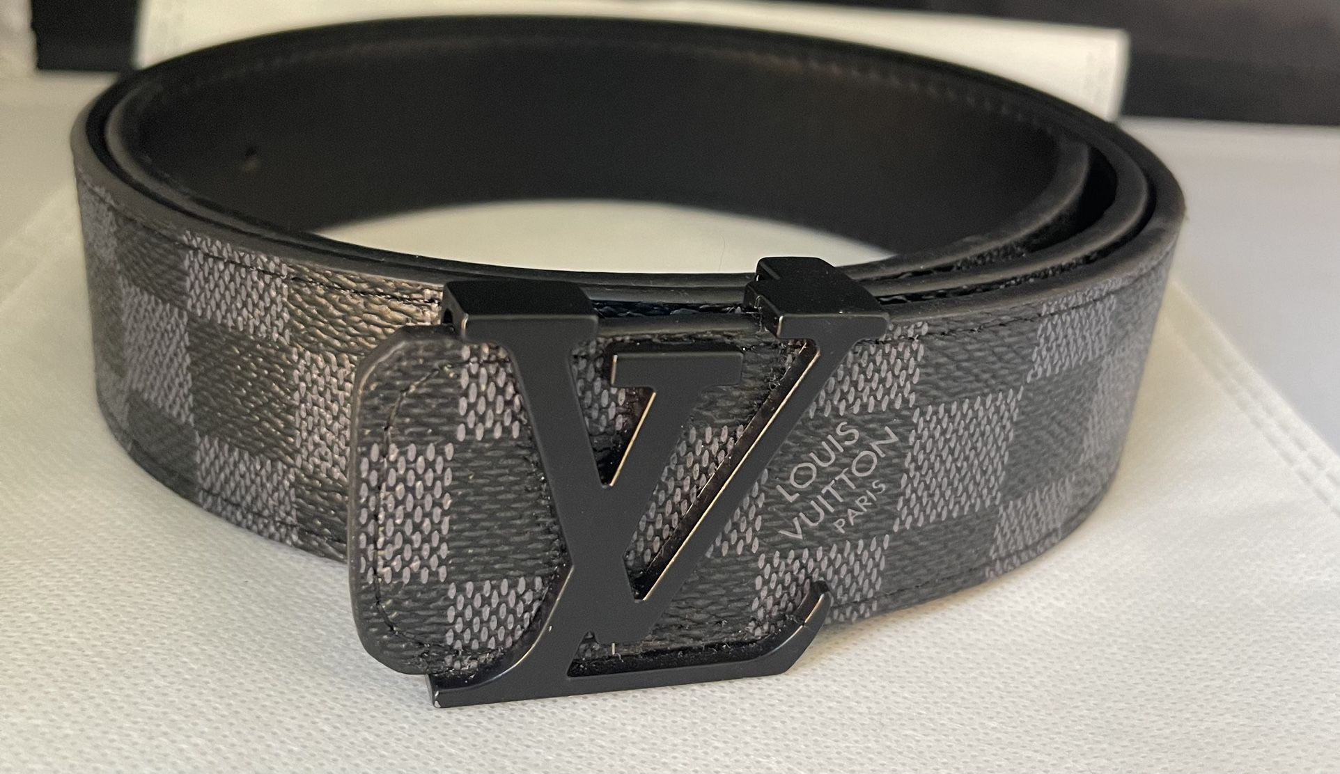 Louis Vuitton LV Initial 40mm Damier Graphite Belt