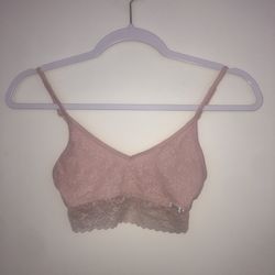 Pink Floral Lace Bralette