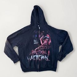 Y2K Whitechapel And Now You Rot Full Zip Sweatshirt Hoodie Size L Deathcore Band