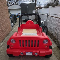 Little Tikes Jeep Wrangler Toddler to Twin Bed ( No Mattress ) RARE BED