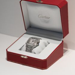 Iced Out Cartier VVS Moissanite Watch