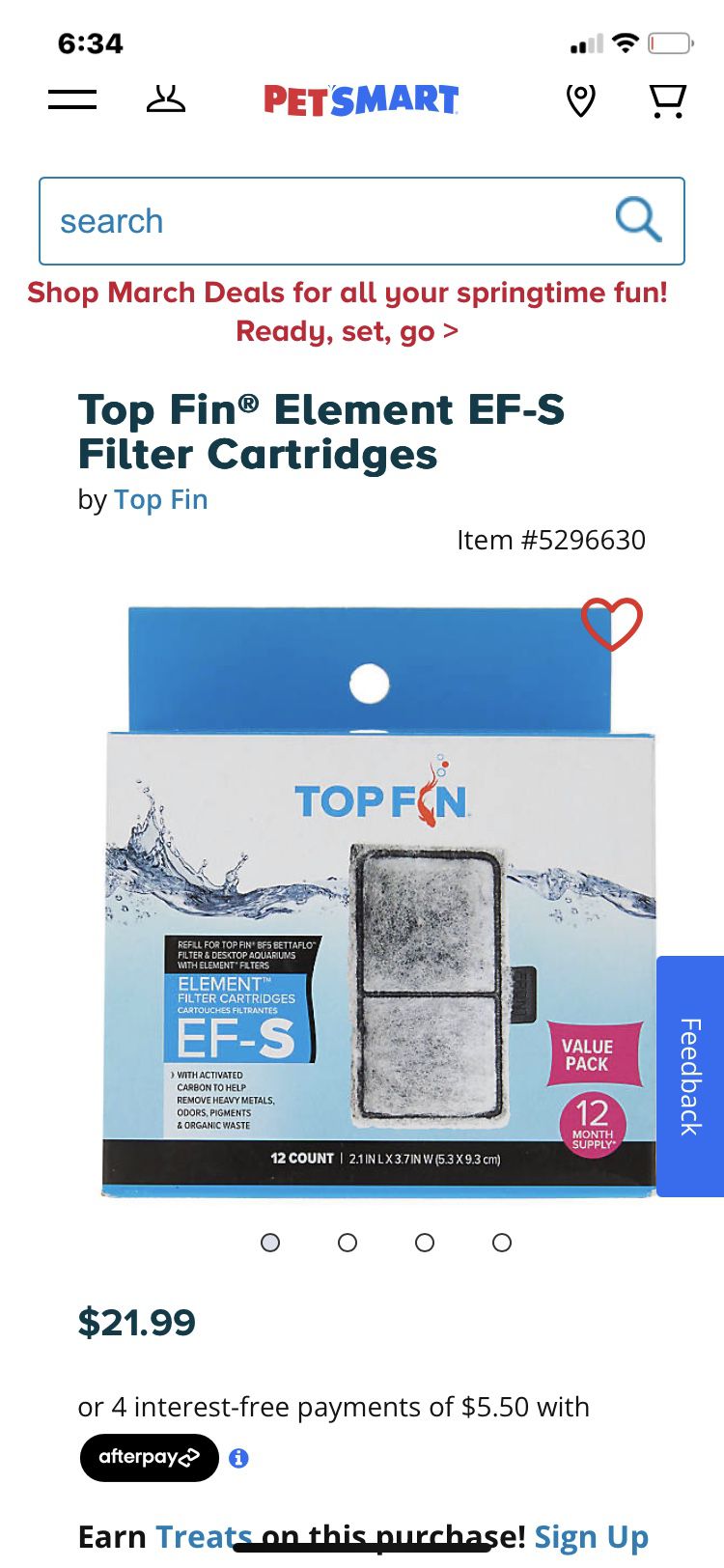 NEW Top Fin 10 Count Filter Cartridges $10