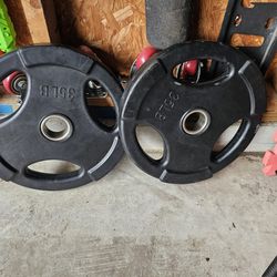 Weights Plates 35s Rubber Coated 