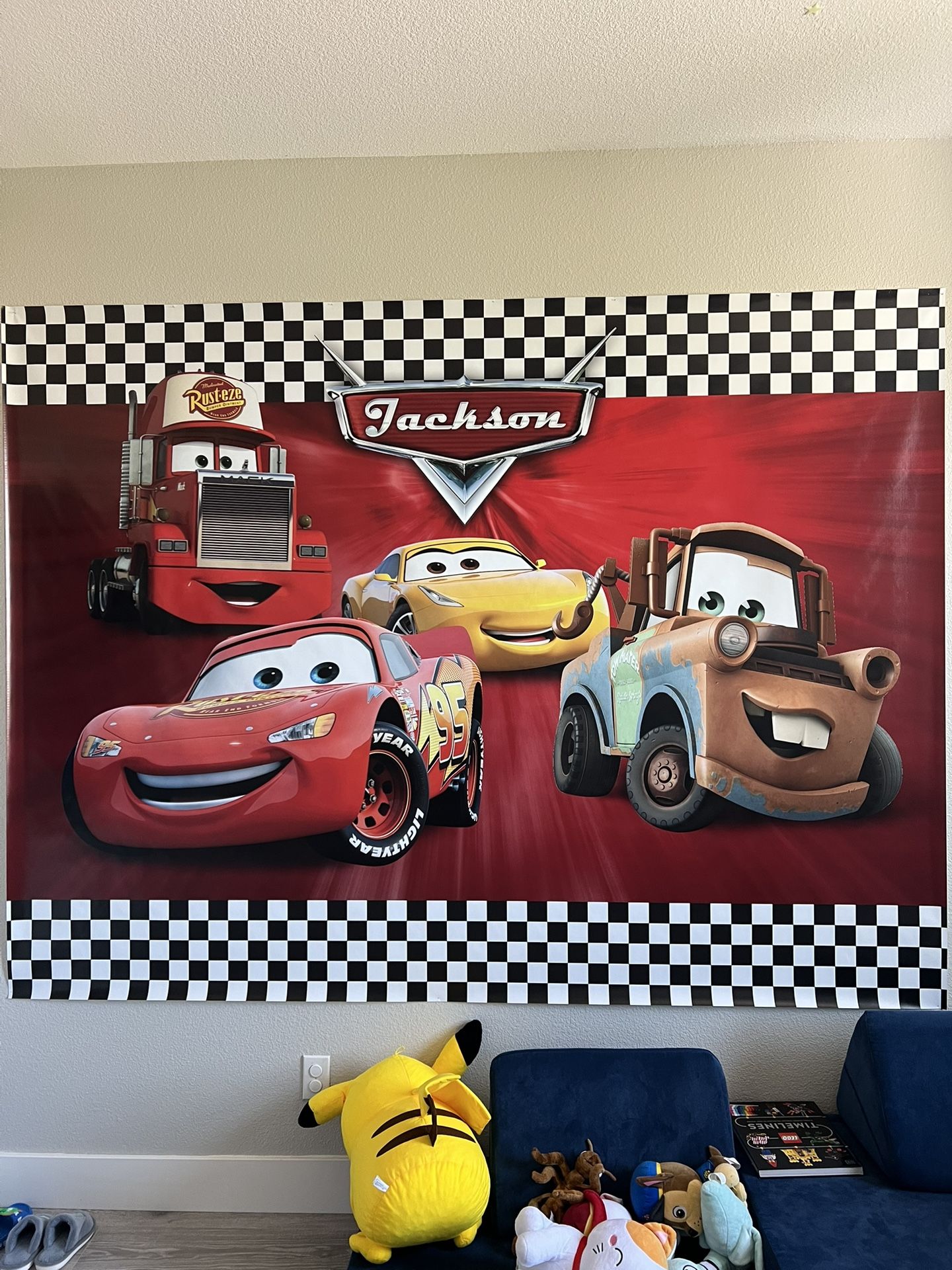 Cars Backdrop Banner (Jackson Personalization)