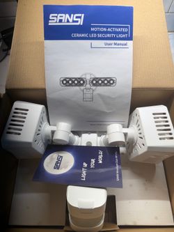SANSI C2440-EW 30W 3400lm Motion Sensor LED Security Flood Light White