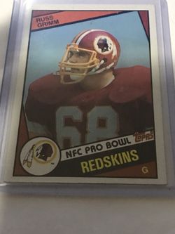 1984 Topps Russ Grimm Rookie Hof