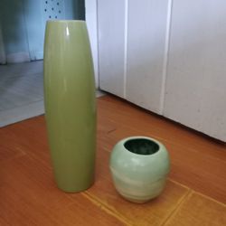 Light Green Ceramic Vases