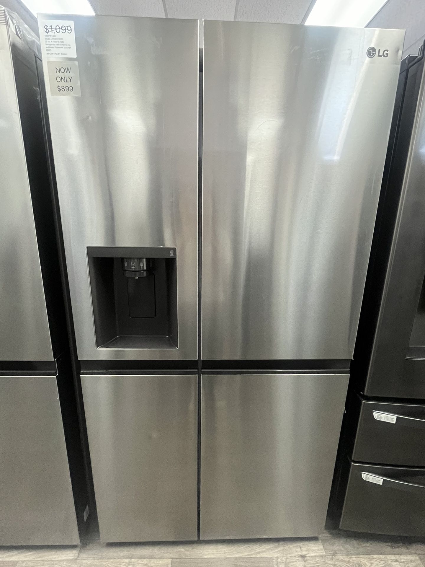 Happy Mother’s Day/28.5” Depth  Side By Side Fridge With Water /ice Dispenser Now $899 Was$1832