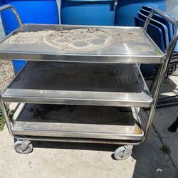 Stainless Steel Cart With Wheels